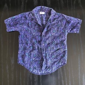 Vintage 80s 90s short sleeve Buttondown kids 6